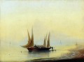 barge in the sea shore Romantic Ivan Aivazovsky Russian
